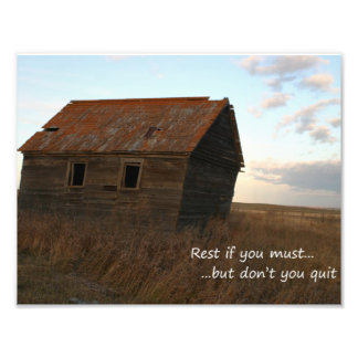 Inspirational quotes unique art barn photograph