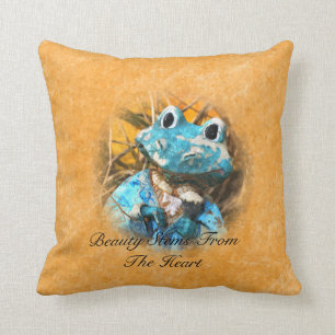 Inspirational Quotes You Are Beautiful Frog Prince Cushion
