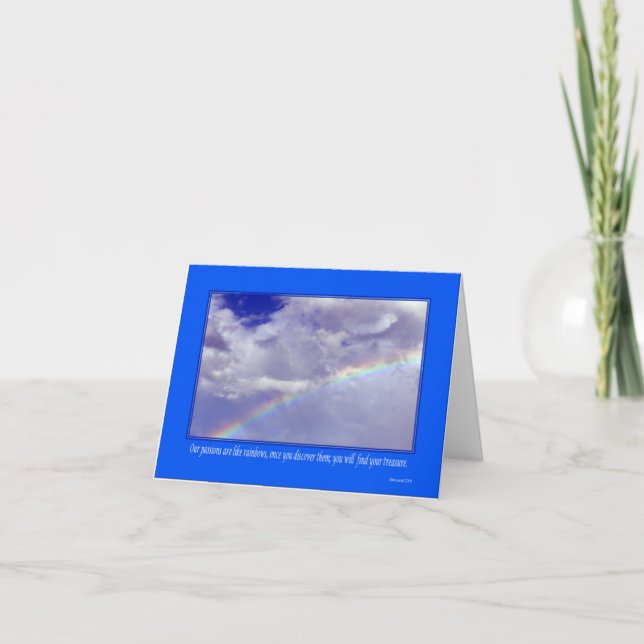 Inspirational Rainbow Notecard (Front)