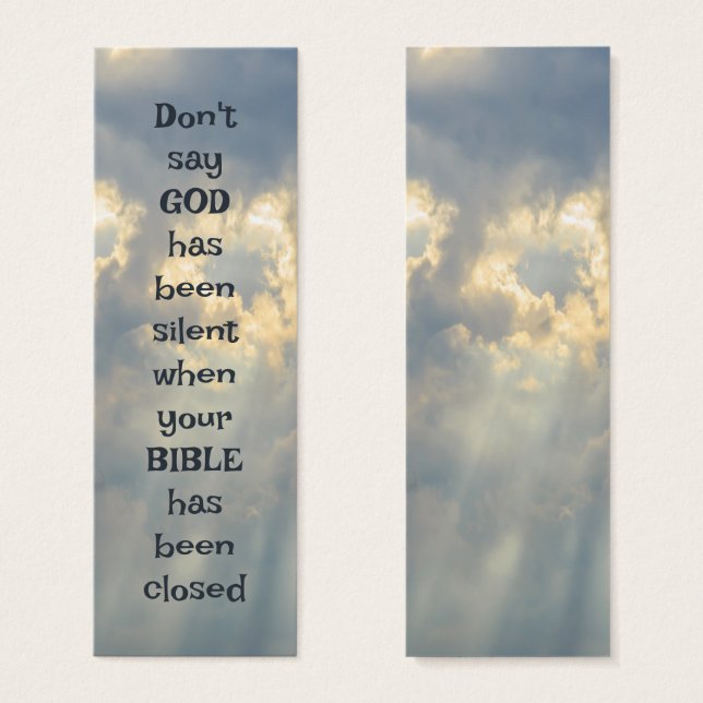 Inspirational Read Your Bible Quote Isaiah 55:11 (Front & Back)
