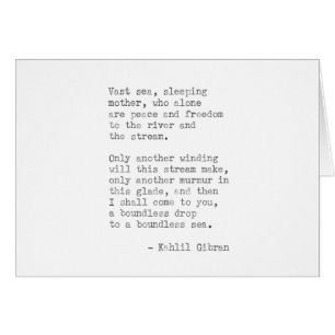 Inspirational Real Typewriter Quote -Kahlil Gibran