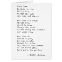 Inspirational Real Typewriter Quote -Kahlil Gibran