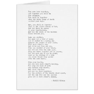 Inspirational Real Typewriter Quote Kahlil Gibran