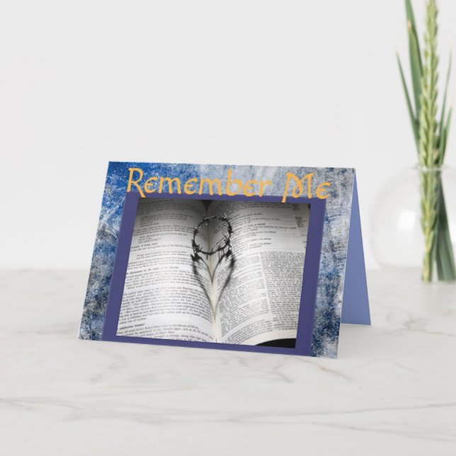 Inspirational Remember Me Easter Card (Front)