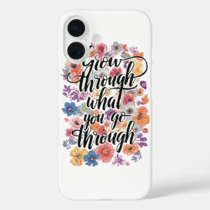 Inspirational Resilience and Strength Message iPhone 16 Case