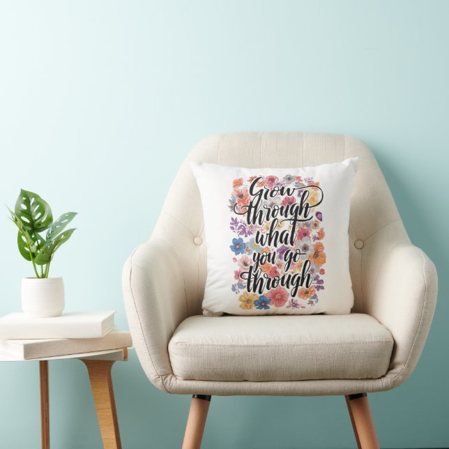 Inspirational Resilience and Strength Message Cushion (Chair)
