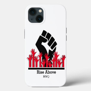 Inspirational RISE ABOVE Monogram iPhone 13 Case