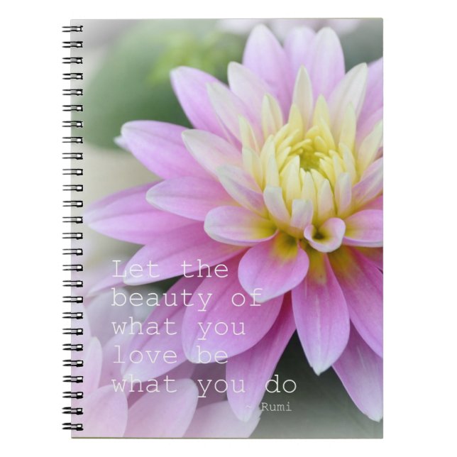Inspirational Rumi Journal Notebook (Front)