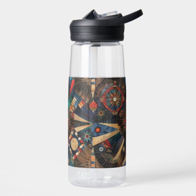 Inspirational Sapphire "Ancient Indigenous Chronic Water Bottle (Left)
