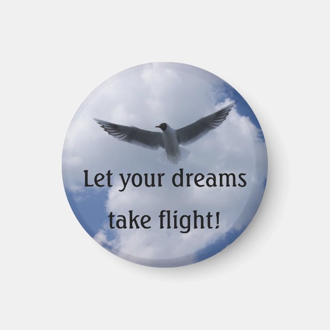 Inspirational Seagull Magnet (Front)