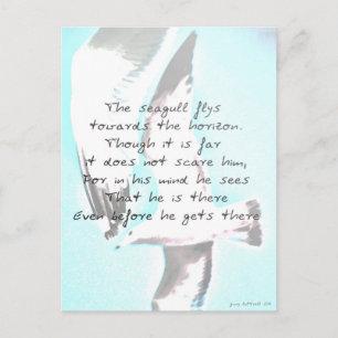 Inspirational Seagull Postcard