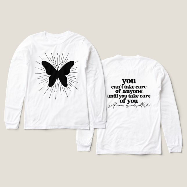 Inspirational Self Care Tri-Blend Shirt (Design Front & Back)