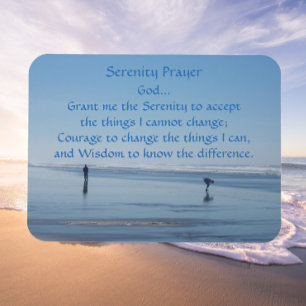 Inspirational Serenity Prayer Beach Walkers Magnet