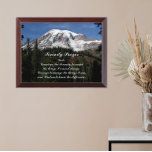 Inspirational Serenity Prayer Mount Rainier Plaque<br><div class="desc">Wood wall plaque that features a scenic photo image of majestic Mount Rainier along with the inspirational words of the Serenity Prayer. Select your plaque size. Makes a thoughtful gift for family and friends!</div>