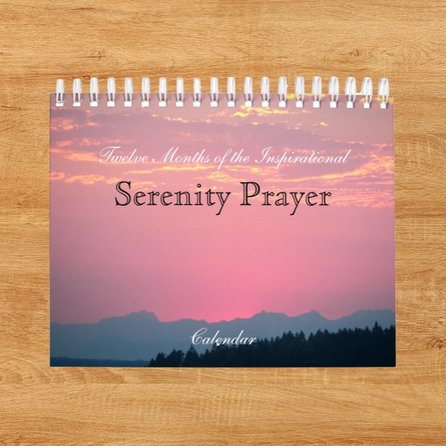 Inspirational Serenity Prayer Nature and Landscape Calendar (In Situ)