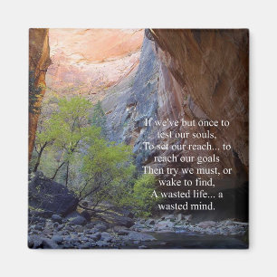 Inspirational Setting Goals Magnet