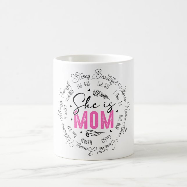 Inspirational She Is Mum Loved Coffee Mug (Center)