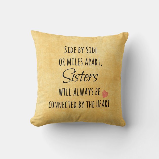 Inspirational Sister Quote Cushion (Front)