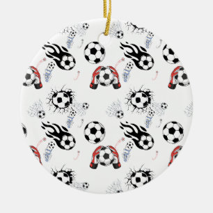 Inspirational Soccer Goalkeeper Ceramic Ornament
