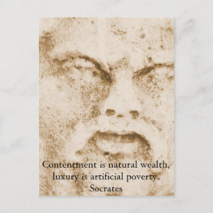 Inspirational Socrates Quote Postcard