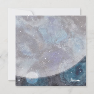 Inspirational Space Galaxy Stars Dream Kids Card