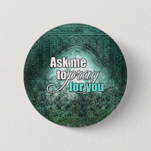 Inspirational Spiritual Christian Prayer Warrior 6 Cm Round Badge