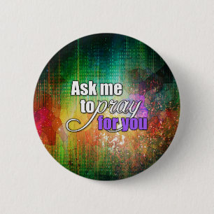 Inspirational Spiritual Christian Prayer Warrior 6 Cm Round Badge