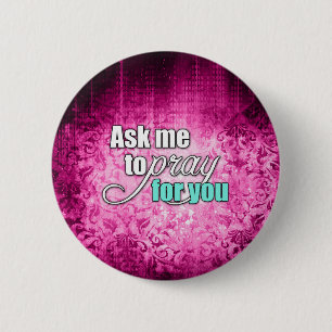 Inspirational Spiritual Christian Prayer Warrior 6 Cm Round Badge