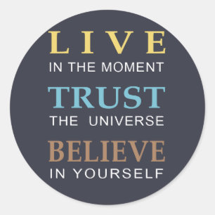 Inspirational Spiritual Message Classic Round Sticker