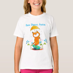 Inspirational Spring Fox with Umbrella T-Shirt