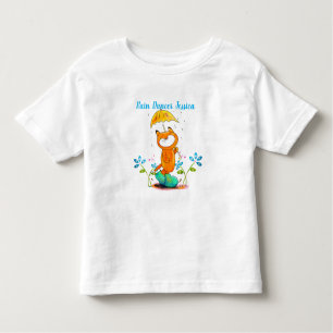 Inspirational Spring Fox with Umbrella Toddler T-Shirt