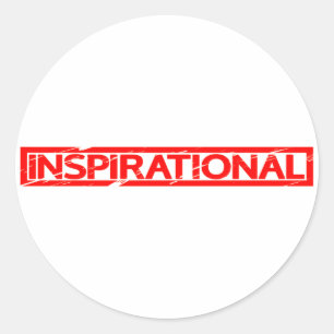 Inspirational Stamp Classic Round Sticker