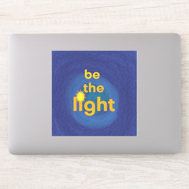 Inspirational Sticker Be The Light Kindness (Computer)