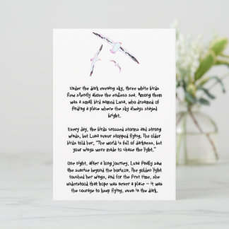 Inspirational Story of Luna the Bird Greeting Card
