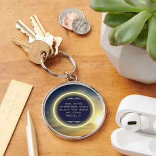 Inspirational Sun Key Ring