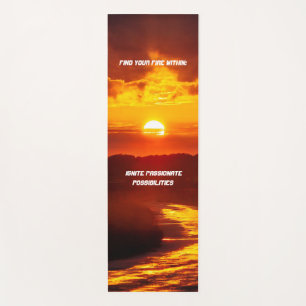 Inspirational Sun  Yoga Mat