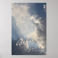 Inspirational Sunbeams Blue Sky