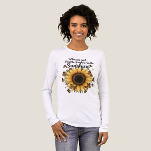 Inspirational Sunflower/Butterfly Tri-Blend Shirt