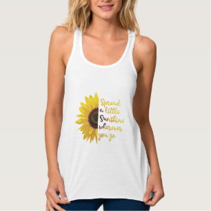 Inspirational Sunflower Singlet