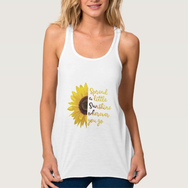 Inspirational Sunflower Singlet (Front)