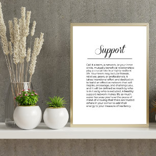 Inspirational SUPPORT Minimalist Print