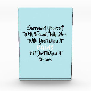 Inspirational Surround Yourself Quote Photo Block