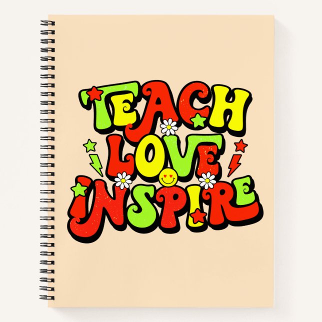 Inspirational Teaching quote Notebook (Front)