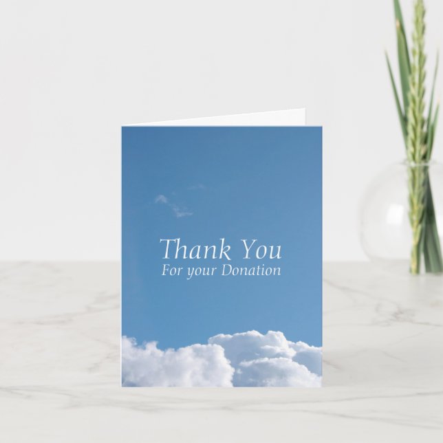 Inspirational Thank You For Your Donation Custom C (Front)