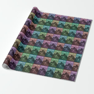 Inspirational Think Big Concept Pattern Wrapping Paper