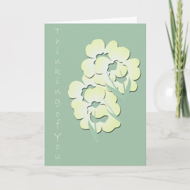 Inspirational Thinking of You greeting card (Front)