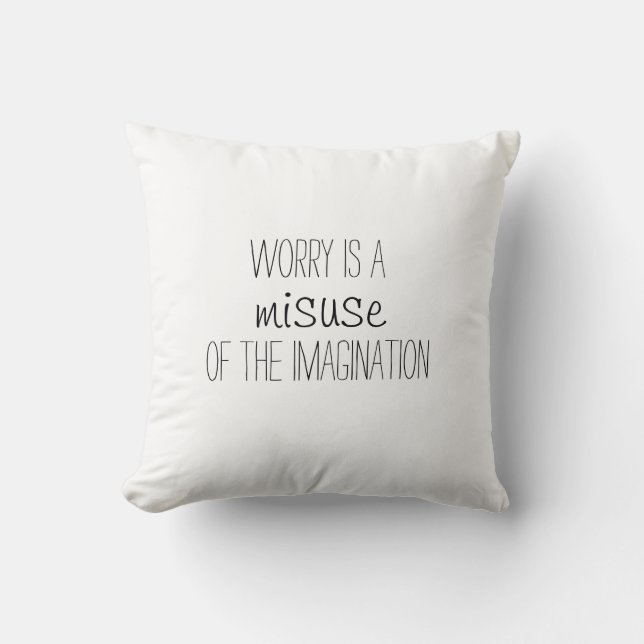 inspirational throw pillow (Front)