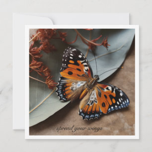 Inspirational Tiger Butterfly Spread Your Wings  Invitation