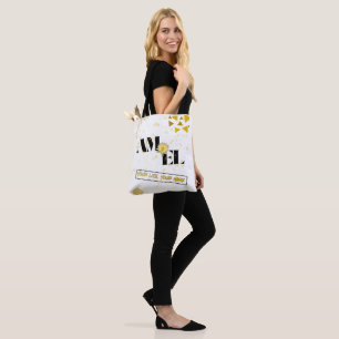 Inspirational Tote Bag – AMEL Golden Lotus for Wom