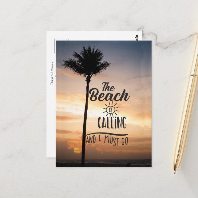 Inspirational Travel Postcard (Front/Back In Situ)